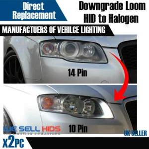 Audi A4 B7 Bi Xenon auf Halogen Scheinwerfer Adapter DRL Kabelbaum - Bild 1 von 1