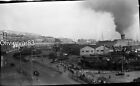 Négatif photo original - vue du port d'Alger navires, entrepôts, chantier naval