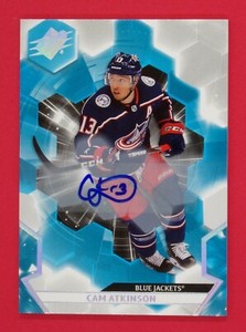2020-21 SPx Cam Atkinson D Autographs #78 Columbus Blue Jackets