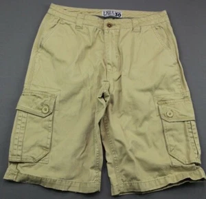 Pantalones cortos de carga Free World para hombre beige talla 30 (medidas 31x12) con cremallera mosca - Imagen 1 de 3