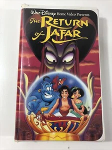 Aladdin Return of Jafar Disney Classic 1994 VHS Rated G VG Clamshell 2237 - Foto 1 di 5