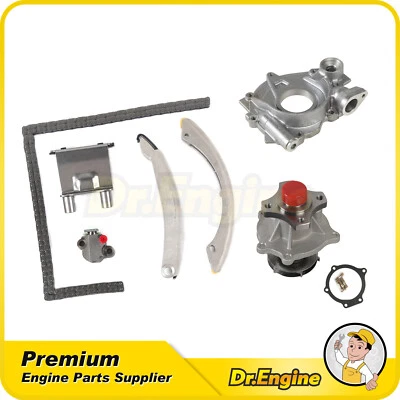 Kit de cadena de distribución juego de bomba de agua de aceite apto para 02-06 Chevrolet GMC Isuzu 2.8L 3.5L 4.2L Foto 1 de 4
