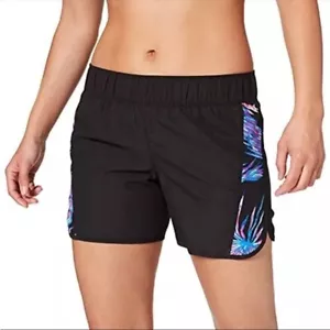 Pantaloncini Hurley Koko BR neri multicolore stampa laterale Activewear 5" cuciture interne taglia XL NUOVI - Foto 1 di 8