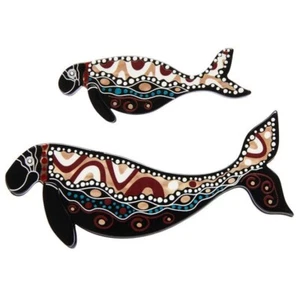 Set spille ERSTWILDER The Dugong arte aborigena Melanie Hava nuove con etichette - Foto 1 di 4