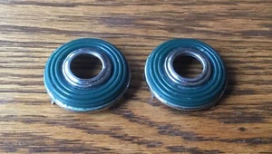 1940s 1950s Mopar HANDLE ESCUTCHEONS vtg interior trim - Picture 1 of 7