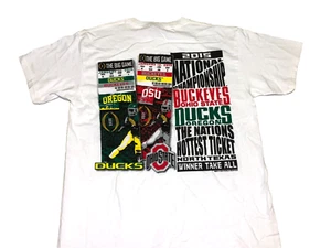 Ohio State Buckeyes Oregon Ducks 2015 Football Championship T-Shirt New Youth LG - Picture 1 of 2