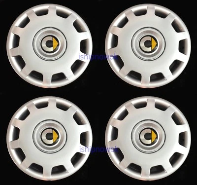 Juego (4 piezas) de cubiertas de rueda aptas para tapacubos Smart Car Fortwo 2008-'17 15" plateadas nuevas Foto 1 de 3