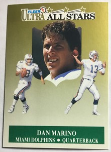 1991 Ultra All-Stars Miami Dolphins Football Card #5 Dan Marino