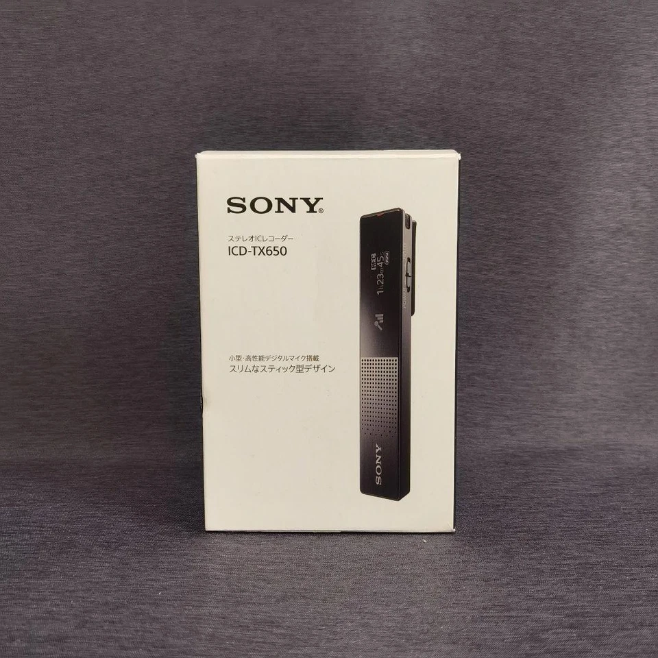 SONY Stereo IC Recorder 16GB ICD-TX650 B Black High-performance microphone New - Image 1 of 1