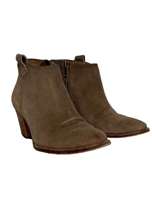 Madewell The Billie Boot 9 Botas de Gamuza Zapatos al Tobillo f5045 en Gris Guijarro Húmedo Foto 1 de 4