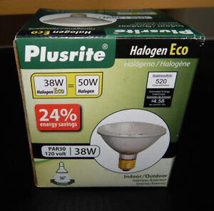 Plusrite 38PAR30/ECO/FL/120 (3501) Indoor/Outdoor 50W Halogen Bulb