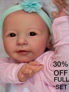 Realistic Cute Baby Care Doll Girl Newborn Dolls Lifelike Toddler 55 CM Big Eyes - Picture 1 of 2