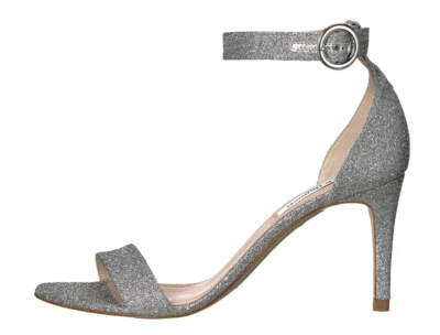 L.K. Bennett Dora Silver Glitter Women's Sandal Heels Z3651 Size 38 EUR / 8 US - Image 1 of 3