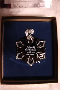 Gloria Duchin Snowflake Metal Ornament - Friends - with box - Picture 1 of 3