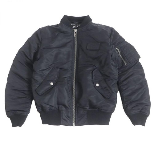 SAINT LAURENT (YSL) Giacca bomber Saint Laurent Paris Schott 680378 pelle di pecora a strati con cappuccio taglia S