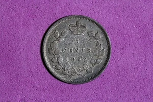 1899 Canada 5 Cents Silver Coin #M21995 - Picture 1 of 2
