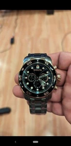 Invicta Pro Diver Scuba Silver Black Dial Rose Gold Trim Watch 48mm #80036 - Picture 1 of 5