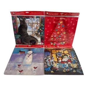 PACK de 4 pegatinas calendarios de Adviento NUEVO/SELLADO 4 varios estilos NUEVO Navidad gato Sa - Imagen 1 de 12