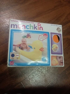Bañera inflable Munchkin de seguridad pato bebé 6-24 meses NUEVA EN CAJA Foto 1 de 4