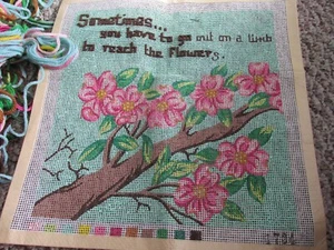 ""CHERRY BLOSSOM BRANCH NADELSPITZEN-SET MIT VERS"" - TRIO 3 - Bild 1 von 2