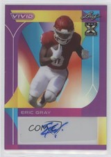 2023 Leaf Vivid Purple Prismatic /2 Eric Gray #BA-EG1 Rookie Auto RC
