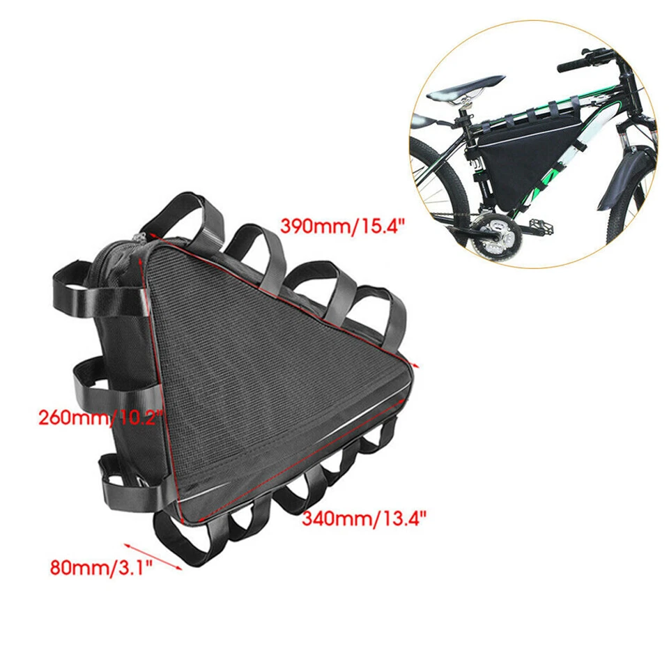 Electric Mountain E-Bike lithium Battery Bag Case Cover Bicycle Triangle Frame - Image 1 of 4
