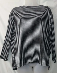 Lululemon sportliches langärmliges dunkelgrau gestreiftes Damenoberteil Größe 6 - Bild 1 von 13