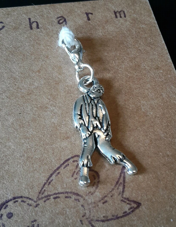 CLIP ON CHARM ZOMBIE WALKING DEAD PARA PULSERA LLAVERO BOLSO CREMALLERA MONEDERO Foto 1 de 4
