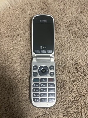 Pantech Breeze 3 AT&T (P2030) Gray Cellular Phone Flip Comes With Charging Cord - Image 1 of 4