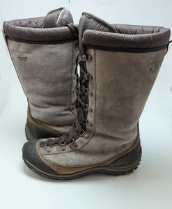 Stivali da neve donna Patagonia Koyuk impermeabili velluto pelle marrone T10690 taglia 7 - Foto 1 di 7