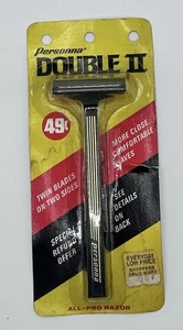 Rasoio vintage Personna Double II 2 lame su 2 lati Philip Morris americano - Foto 1 di 4