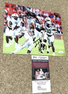 JARQUEZ HUNTER SIGNED 8x10 Photo Auburn Tigers JSA COA B - Picture 1 of 2