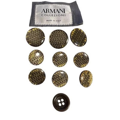 Armani Collezioni Italy Vintage Replacement Shank Buttons Blazer Sports Coat - Image 1 of 4