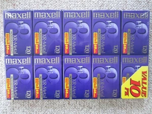 Maxell XR-Metal 120 Profi Qualität Digital Hi 8 mm Videokassetten 10er Pack NEU - Bild 1 von 5