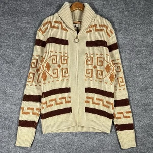 Maglione vintage anni 70 Pendleton lana Cowichan alta qualità grande Lebowski Dude Westerley - Foto 1 di 16