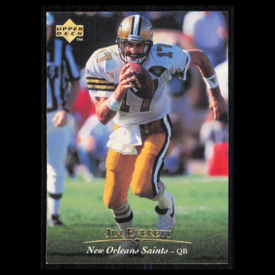 Jim Everett #69 1995 Upper Deck New Orleans Saints Football Card NFL NM - Image 1 of 3