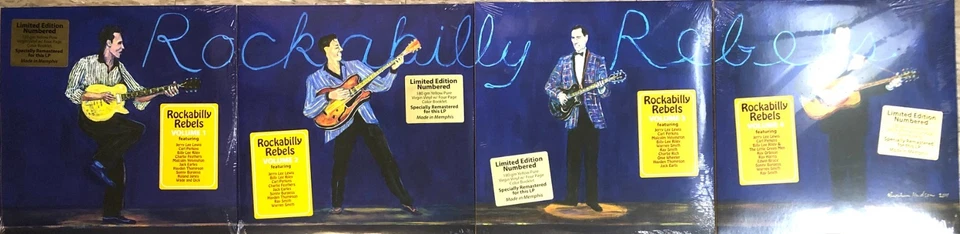 ROCKABILLY REBELS: Vol. 1 - 4 Vinyl BUNDLE (Factory Sealed, 180g, Color Booklet) - Image 1 of 4