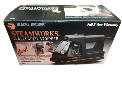 Vaporizador pelador de papel tapiz Black & Decker Steamworks 1200 con manual y caja Foto 1 de 4