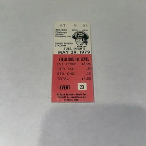Pittsburgh Pirates Ticket Stub 29. Mai 1979 Dave Parker HR Stargell RBI - Bild 1 von 2