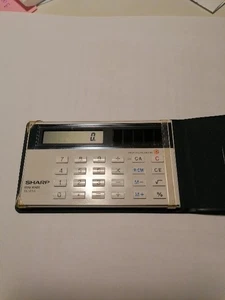 SHARP Elsi Mate EL-853 solarbetriebener tragbarer Taschenrechner - Bild 1 von 6