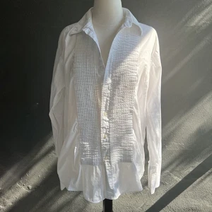 Le Cachet de Dior Christian Dior White Long Sleeve Button Up Shirt Men's - Picture 1 of 14
