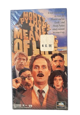 Vtg. NEW/SEALED MONTY PYTHON'S The Meaning of Life 1983 VHS TAPE 1996 Universal - Image 1 of 4
