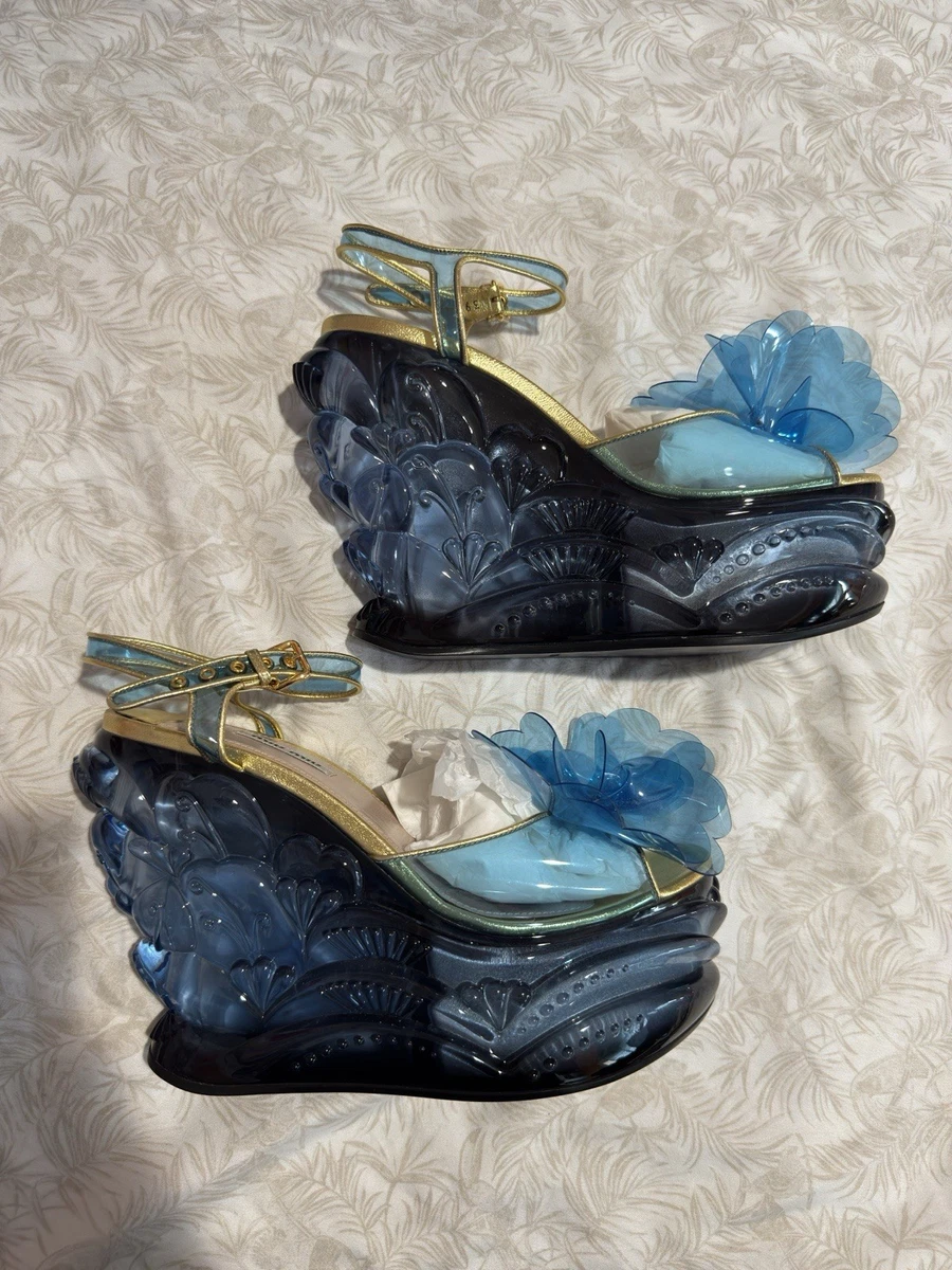 Wedge Blue Miu Miu Heels for Women for sale | eBay