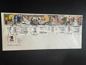 Scott #1489-98 Postal People Primer Día de Emisión Cubierta (1973) - Imagen 1 de 1