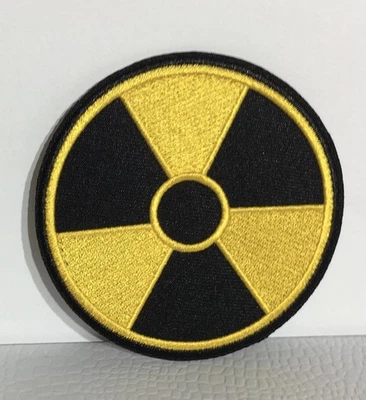 Fall Out Radiation Symbol 3" High Quality Embroidered Iron On Patch NEW - Image 1 of 4