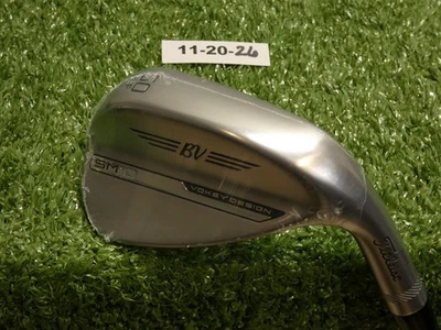 Titleist Vokey SM10 Tour Chrome 50* 08* Gap Wedge F Grind Dynamic Gold Steel New - Image 1 of 4