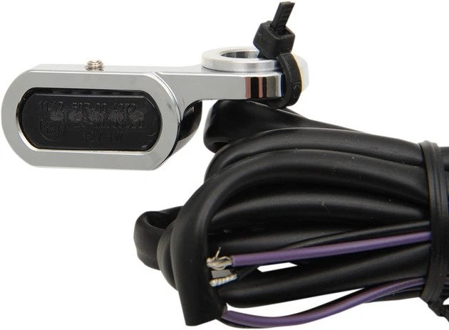 Luces LED marcadoras de manillar Drag Specialties cromadas con lente de humo #187078 Foto 1 de 1