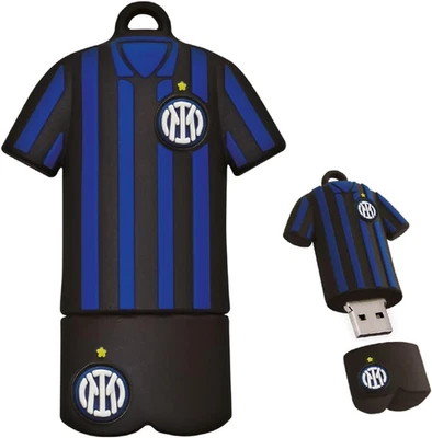 Chiavetta USB Inter | Pendrive USB 2.0 32 GB | Design Unico Calcio | Portachiavi - Immagine 1 di 4