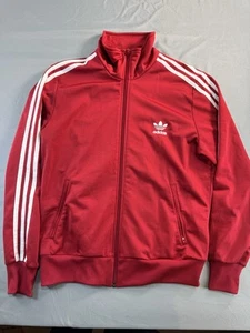 Adidas Track Jacket TT raso bomber rosso track top taglia XL logo sul retro NUOVO RARO - Foto 1 di 10