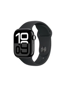 Apple Watch Series 10 (GPS) 42mm w Sport Band S/M Jet Black MWWE3LW/A 2024 Model - Picture 1 of 9